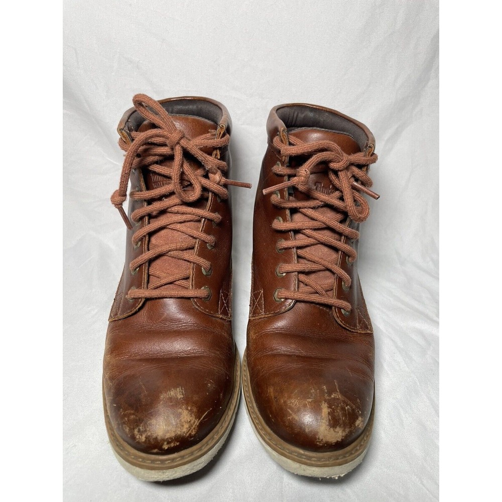 Timberland Bramhall Womens Size 8 brown Leather Lace-up Boots